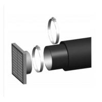 Jotul set pro připojení externího vzduchu - průměr 100mm, délka 1m, pro F 305, pro F 520, F 500, I 620