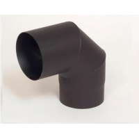 Morafis koleno 90°/ 130mm (síla 1,5mm) - černá