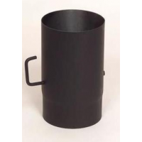 Morafis roura s klapkou 0,25m / 160mm (síla 1,5mm) - černá