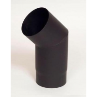 Morafis koleno 45°/ 160mm (síla 1,5mm) - černá