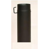 ABX roura s klapkou 0,5m / 150mm (síla 1,5mm) - černá