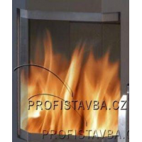 ABX - náhradní sklo krb OXFORD - LAPONIE - KARELIE - rozměr cca 58cm x 31cm