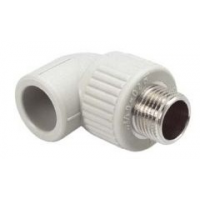 PPR - KOLENO 90° S KOVOVÝM ZÁVITEM VNĚJŠÍM D 25x1/2 - Ekoplastik