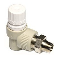 PPR - VENTIL RADIÁTOROVÝ ROHOVÝ EKO PRO TERMOHLAVICI - Ekoplastik