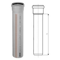 HTEM trubka s hrdlem DN 75/1000mm