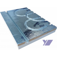 Systémová izolační koncová deska s drážkou S-FORM KSD - 30 x 320 x 480mm, suchý systém podlahového topení s hliníkovou folií