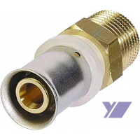 Lisovací přechod s vnějším závitem COMISA, 16 x 1/2