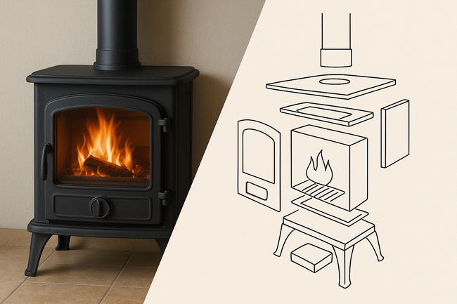 Náhradné diely Kachle, krby, sporáky